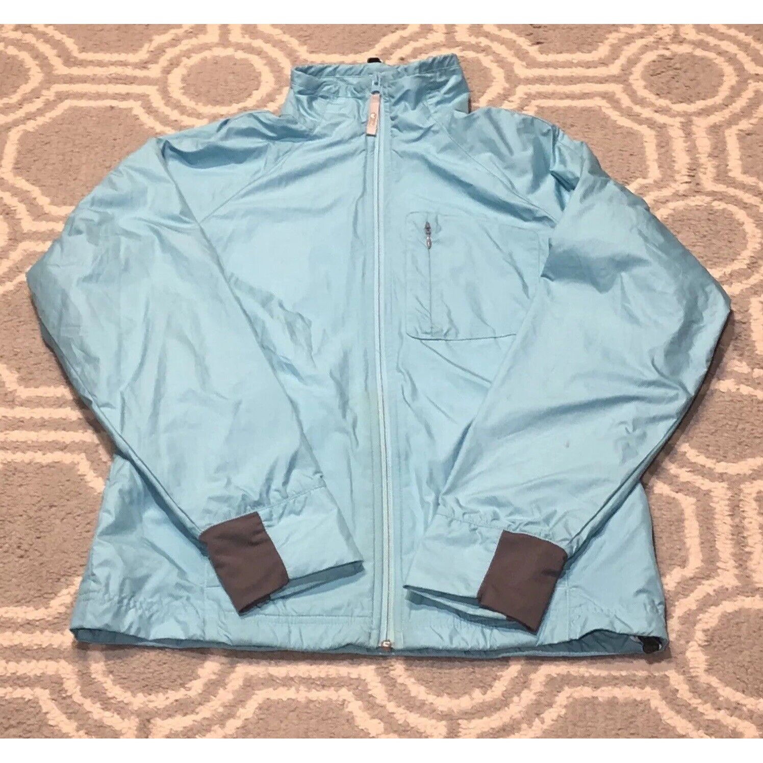 Columbia Titanium Windbreaker Jacket Women's Size Small Rain Full Zip Blue